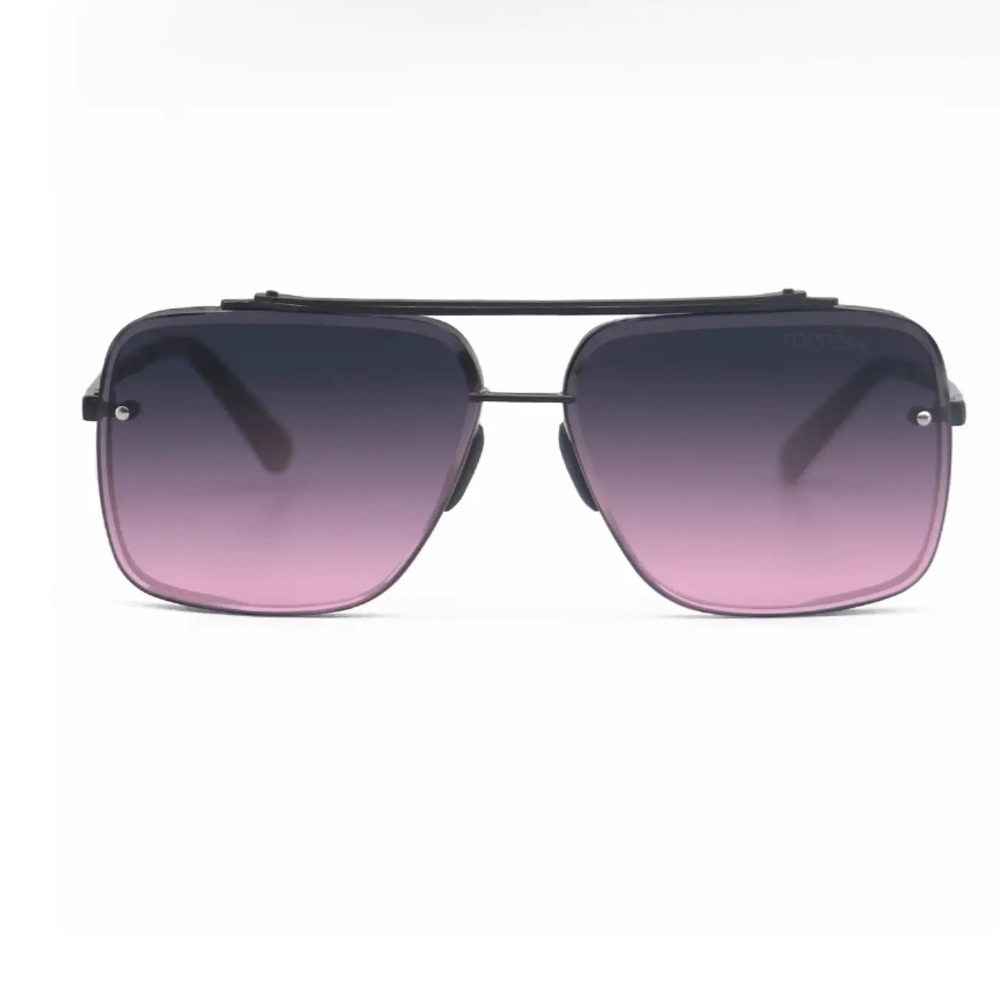Gradient Purple Aviator Sunglasses